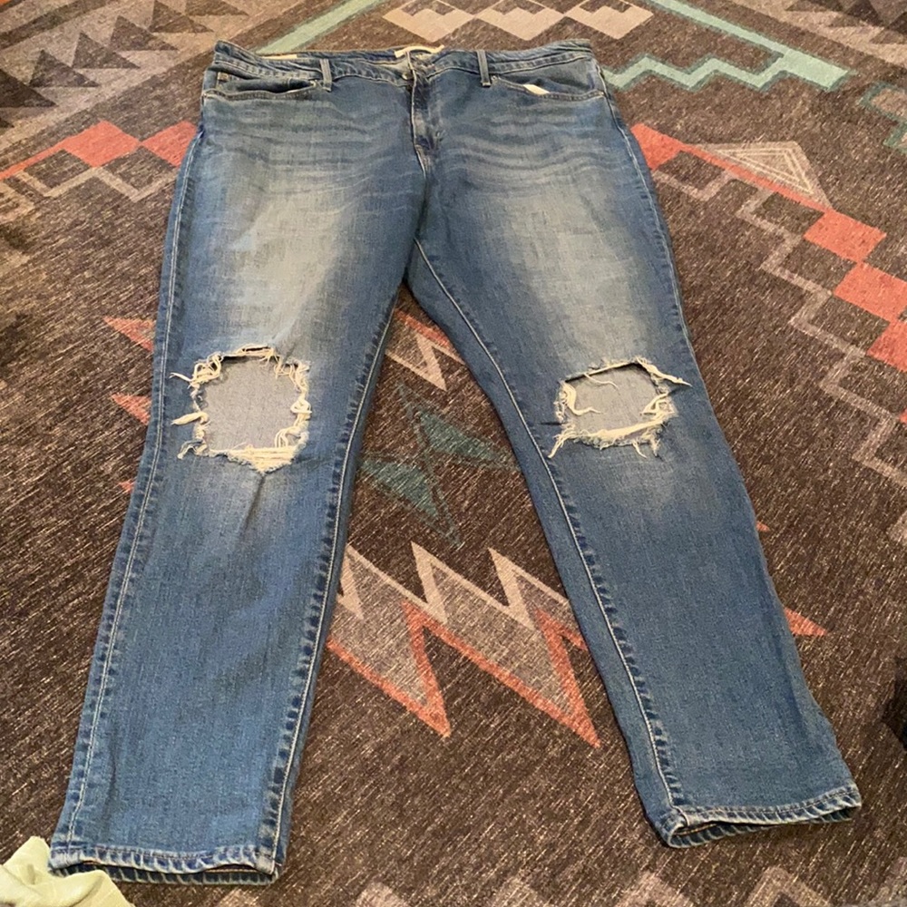 Levi’s busted knee 721 high rise skinny Jean